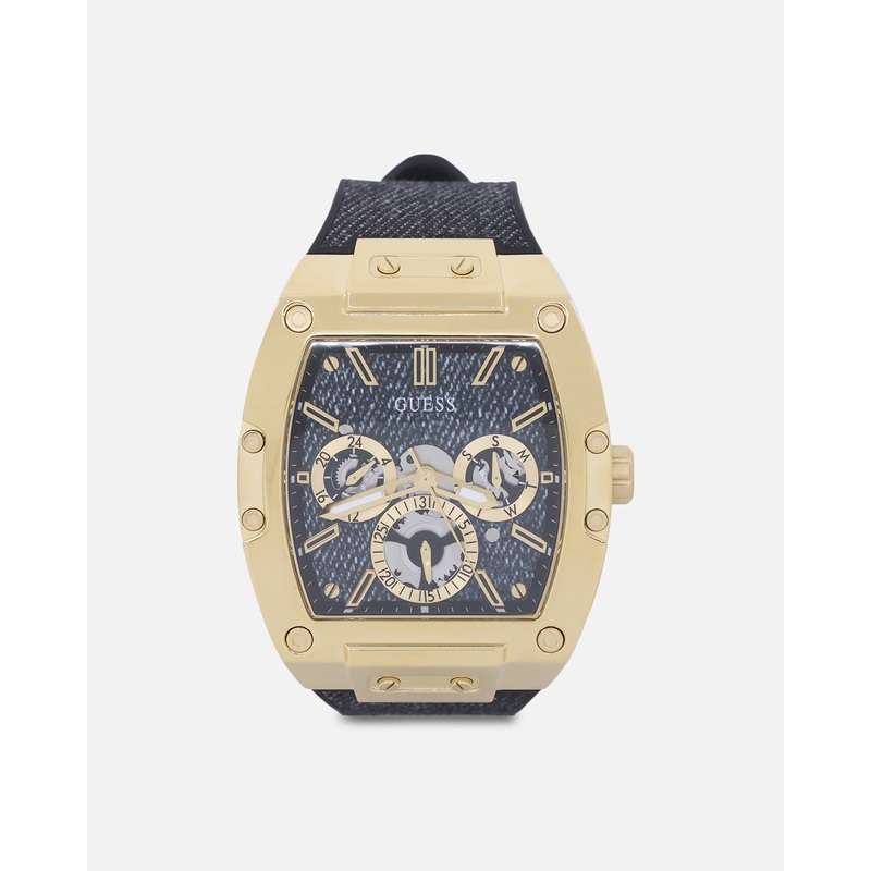 Guess Mainline Phoenix Gold Denim ’40th Anniversary’ Watch Black Denim